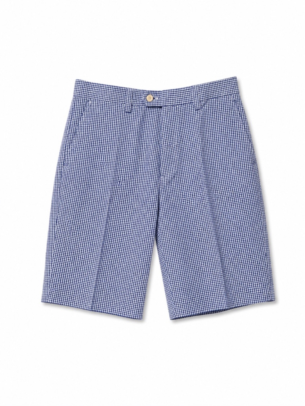 Polo by Ralph Lauren Blue Gingham Flat-Front Men's Shorts